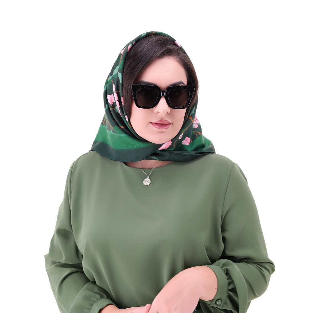 Scarf Lady D "DARK GREEN"