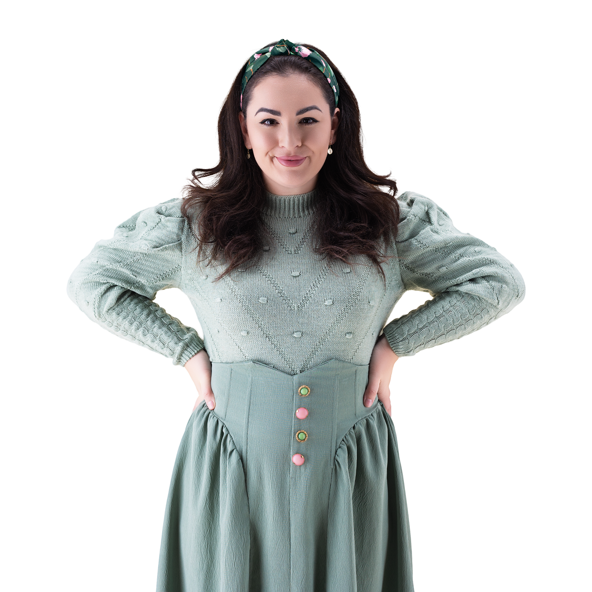 Čelenka Harper Lady D "TMAVĚ ZELENÁ"