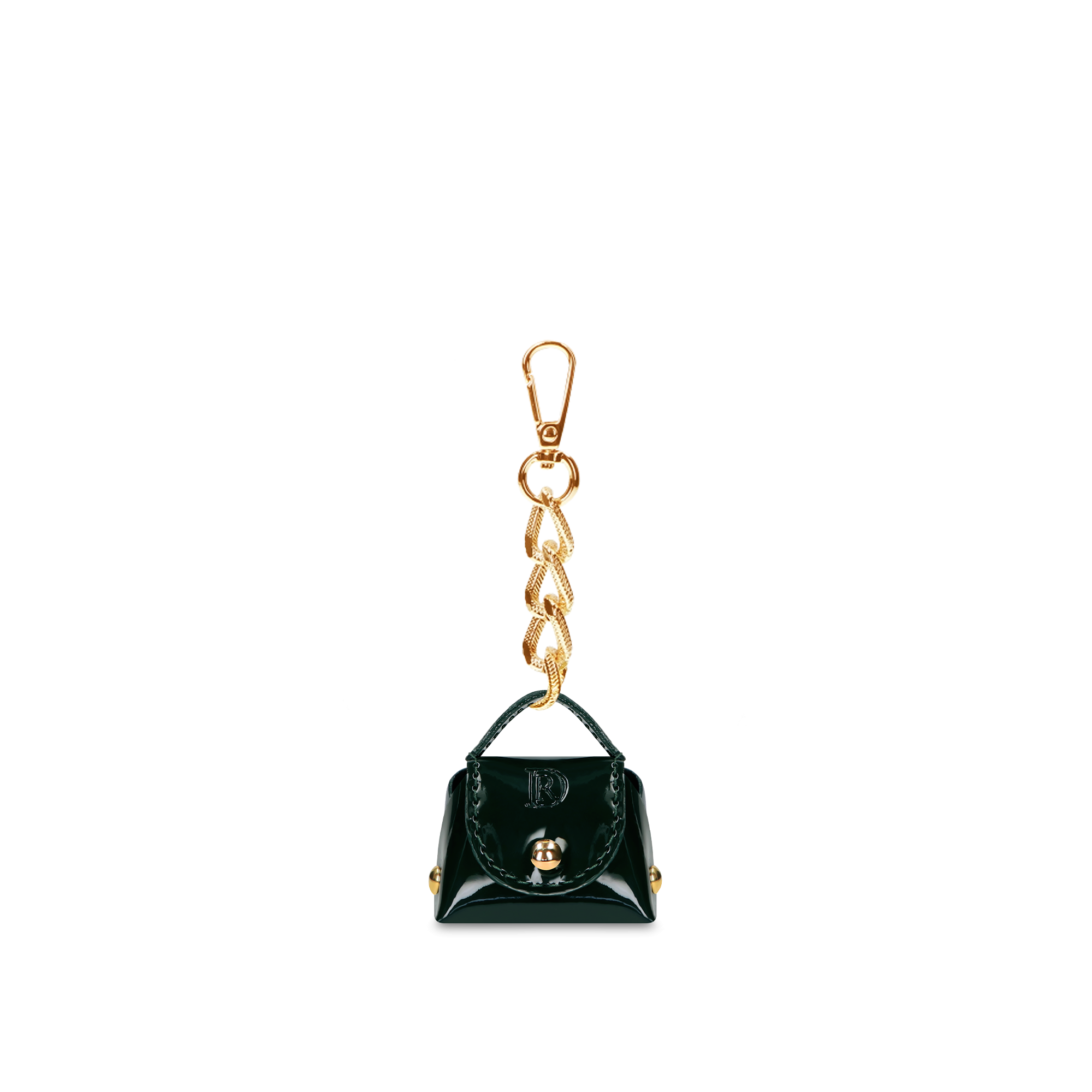 Colgante Minibolso Lady D "VERDE OSCURO"
