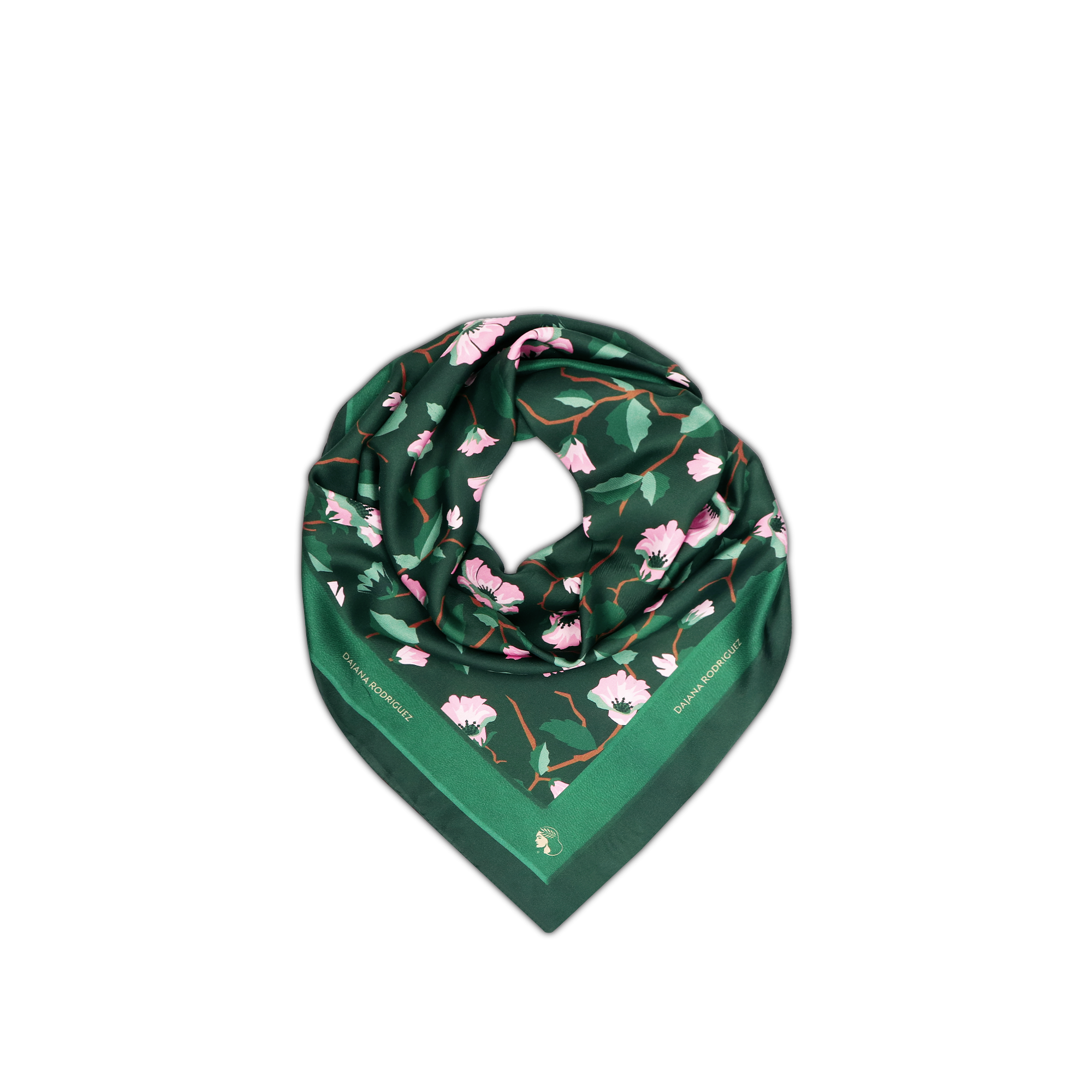 Scarf Lady D "DARK GREEN"