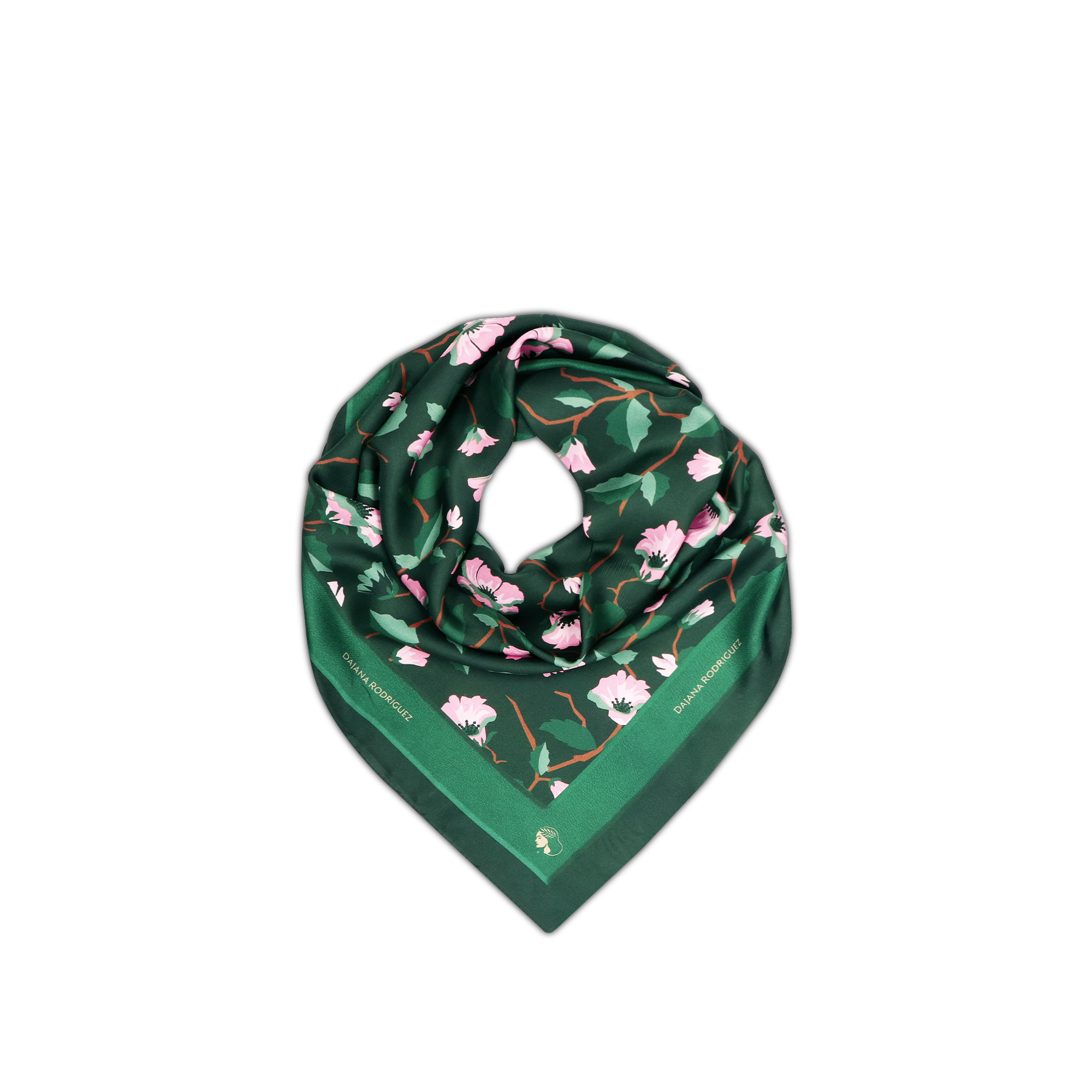 Scarf Lady D "DARK GREEN"