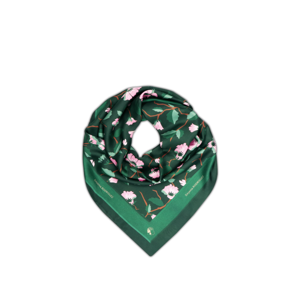 Scarf Lady D "DARK GREEN"