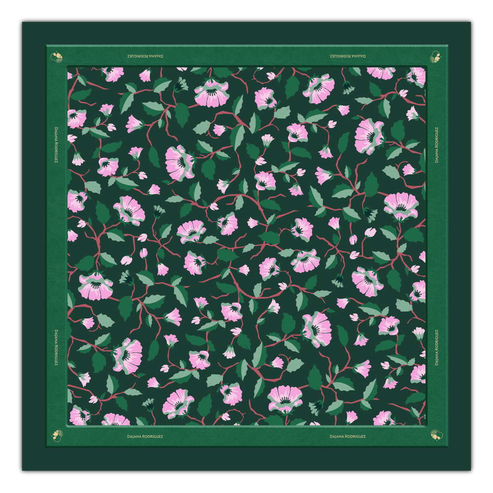 Scarf Lady D "DARK GREEN"