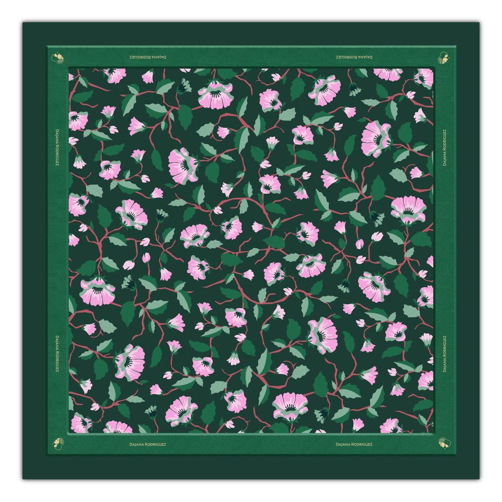 Scarf Lady D "DARK GREEN"