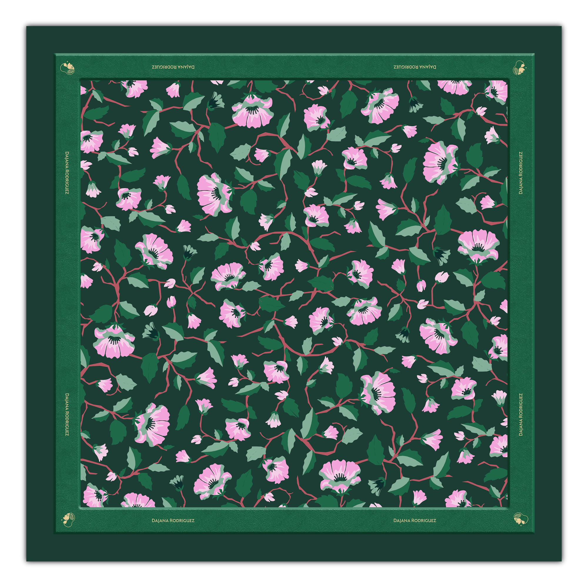 Scarf Lady D "DARK GREEN"