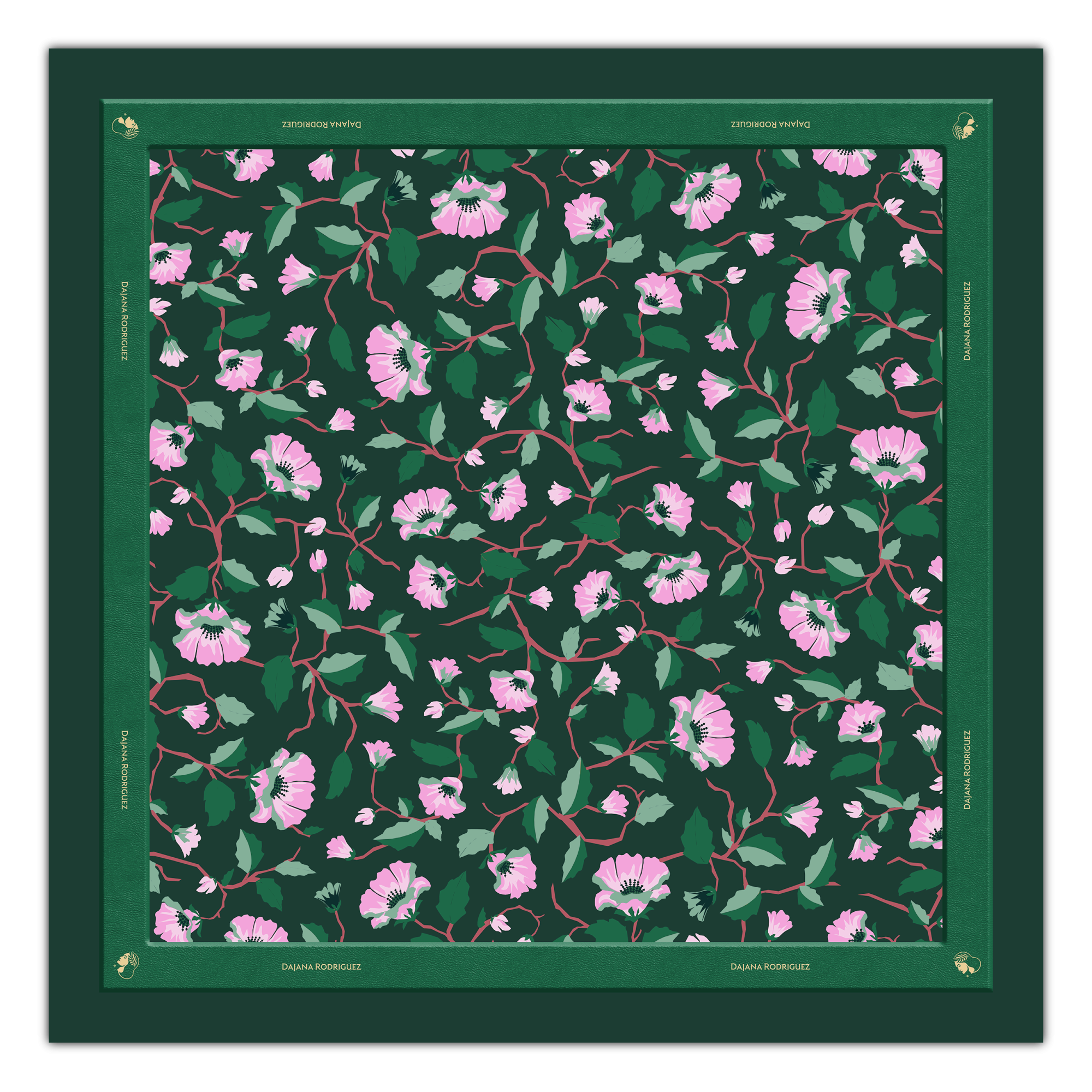 Scarf Lady D "DARK GREEN"