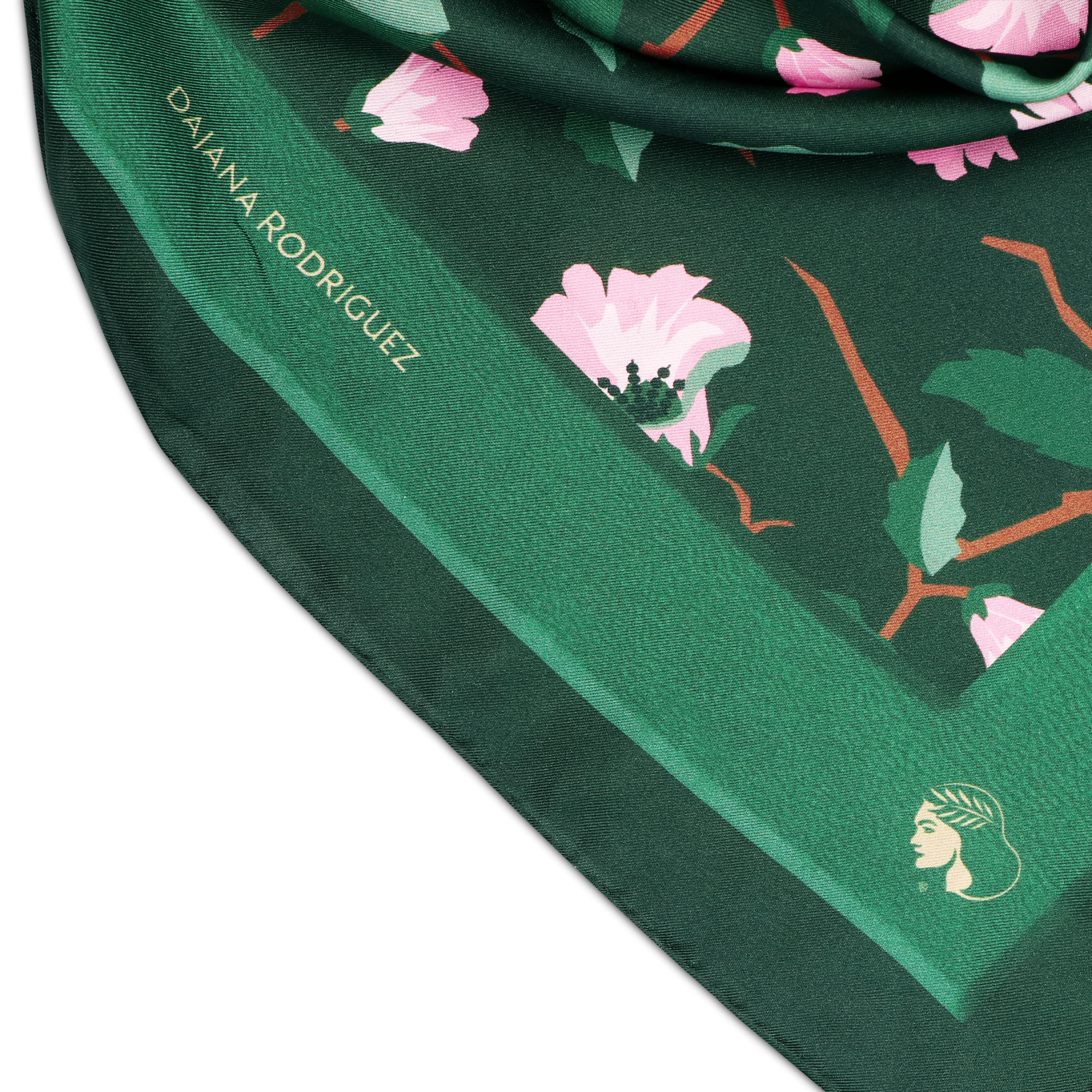 Scarf Lady D "DARK GREEN"