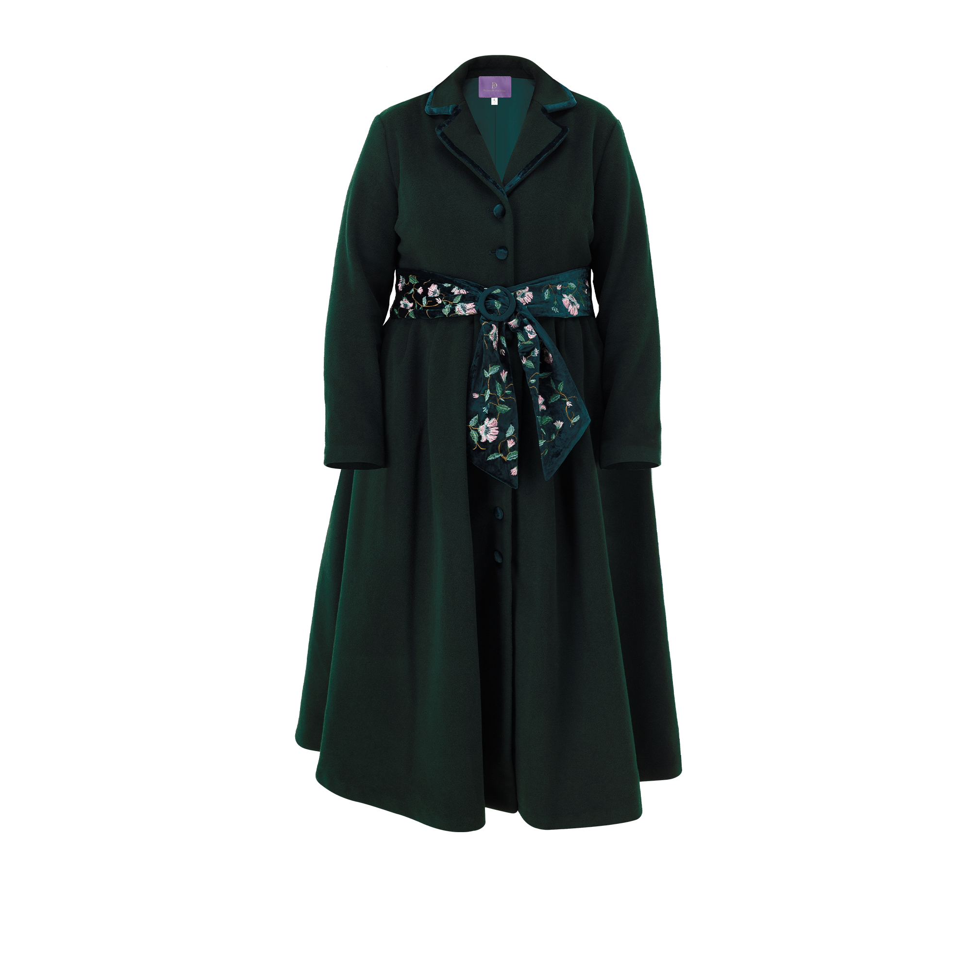 Coat Lady D "DARK GREEN"
