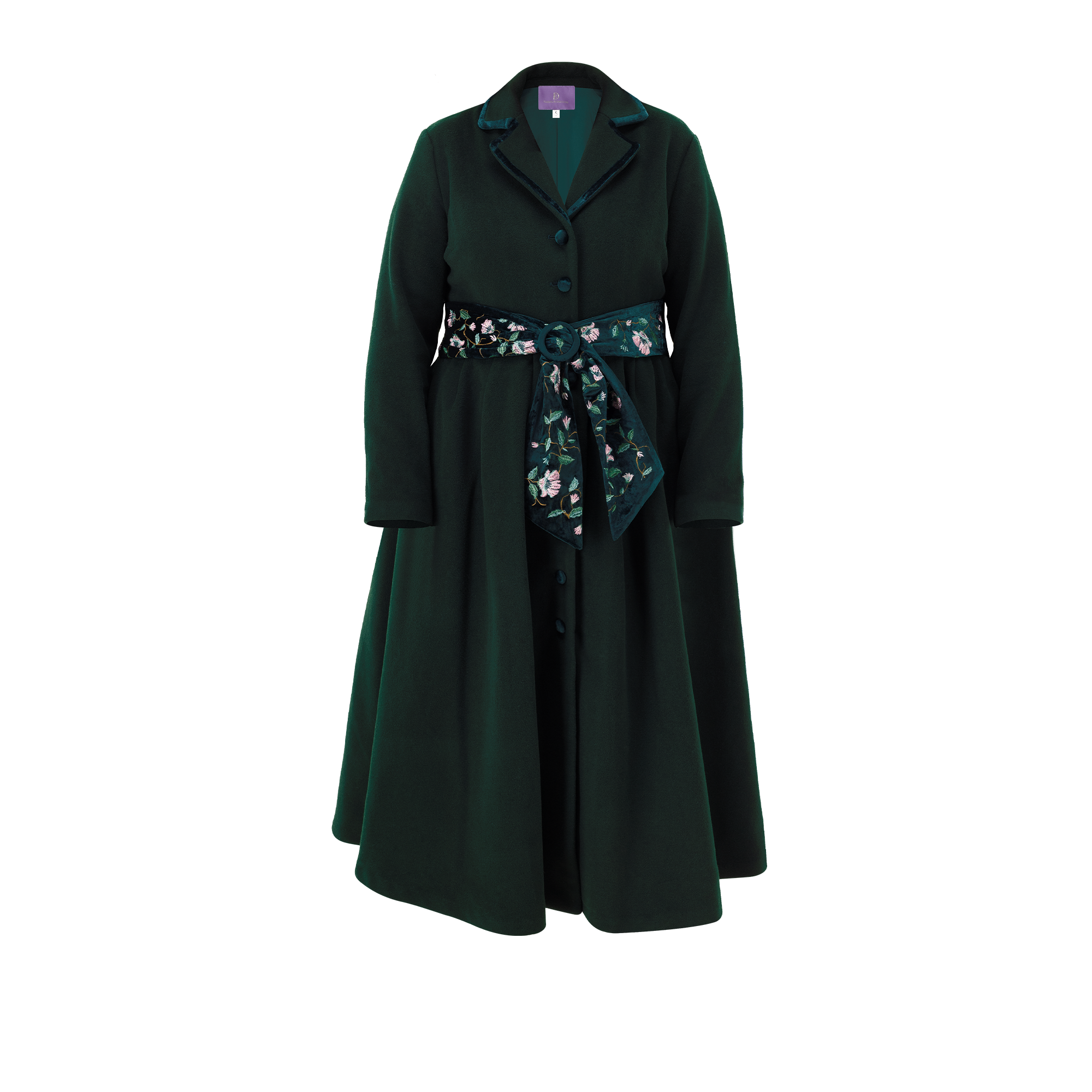 Coat Lady D "DARK GREEN"