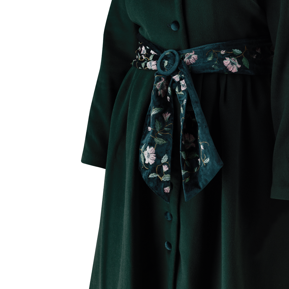 Coat Lady D "DARK GREEN"