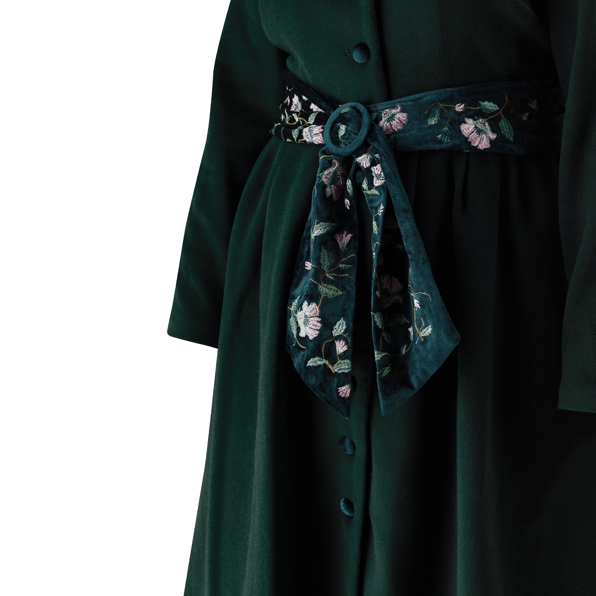 Coat Lady D "DARK GREEN"