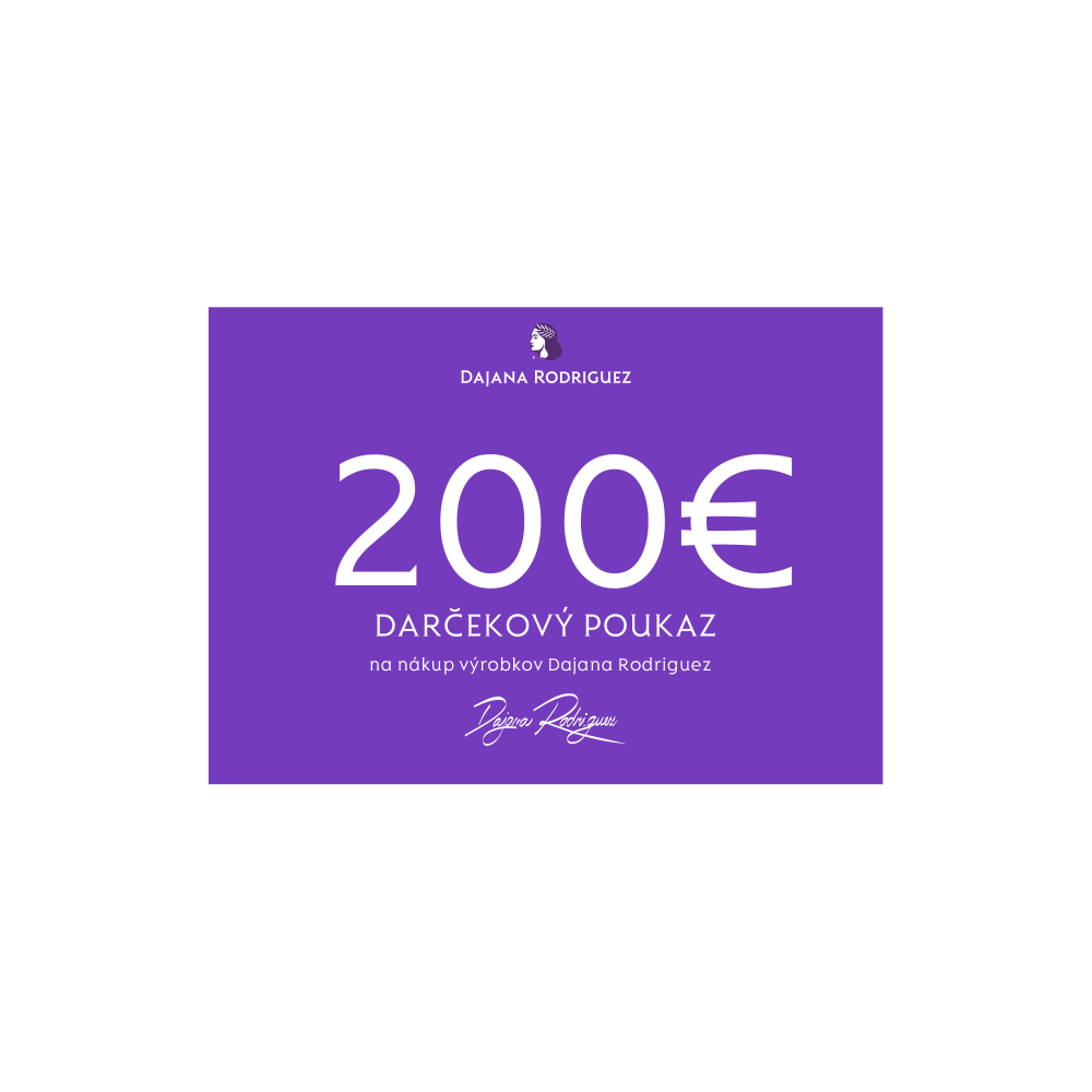 DÁRKOVÝ POUKAZ 200 €