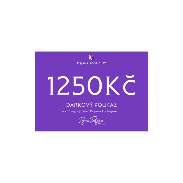 Dárkový poukaz 1 250 Kč
