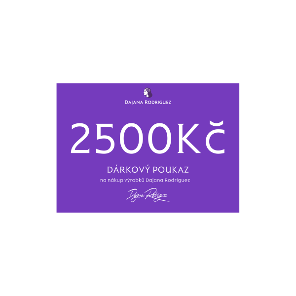  Dárkový poukaz 2 500 Kč