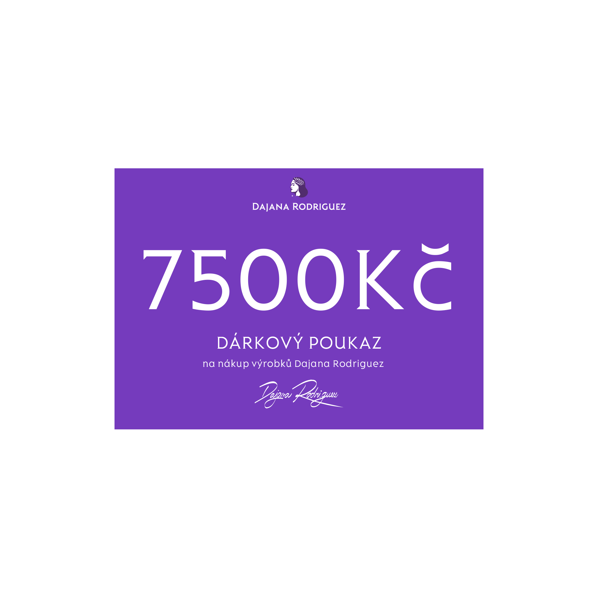 Dárkový poukaz 7 500 Kč