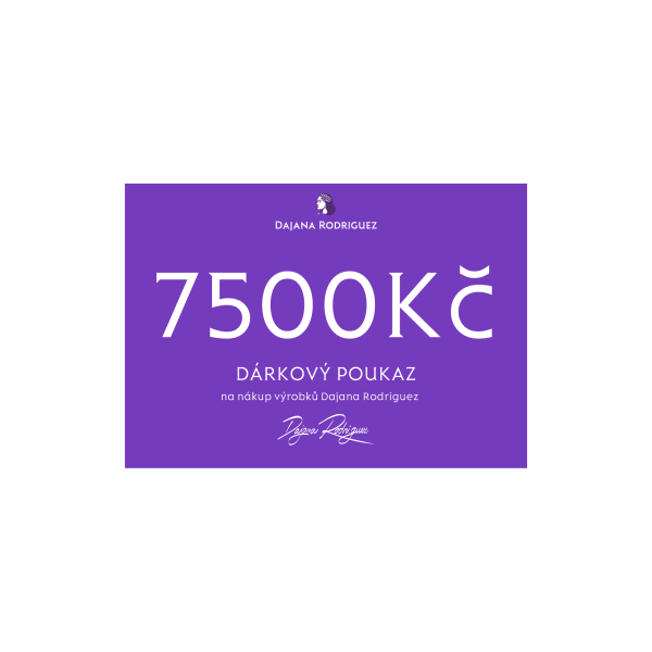  Dárkový poukaz 7 500 Kč