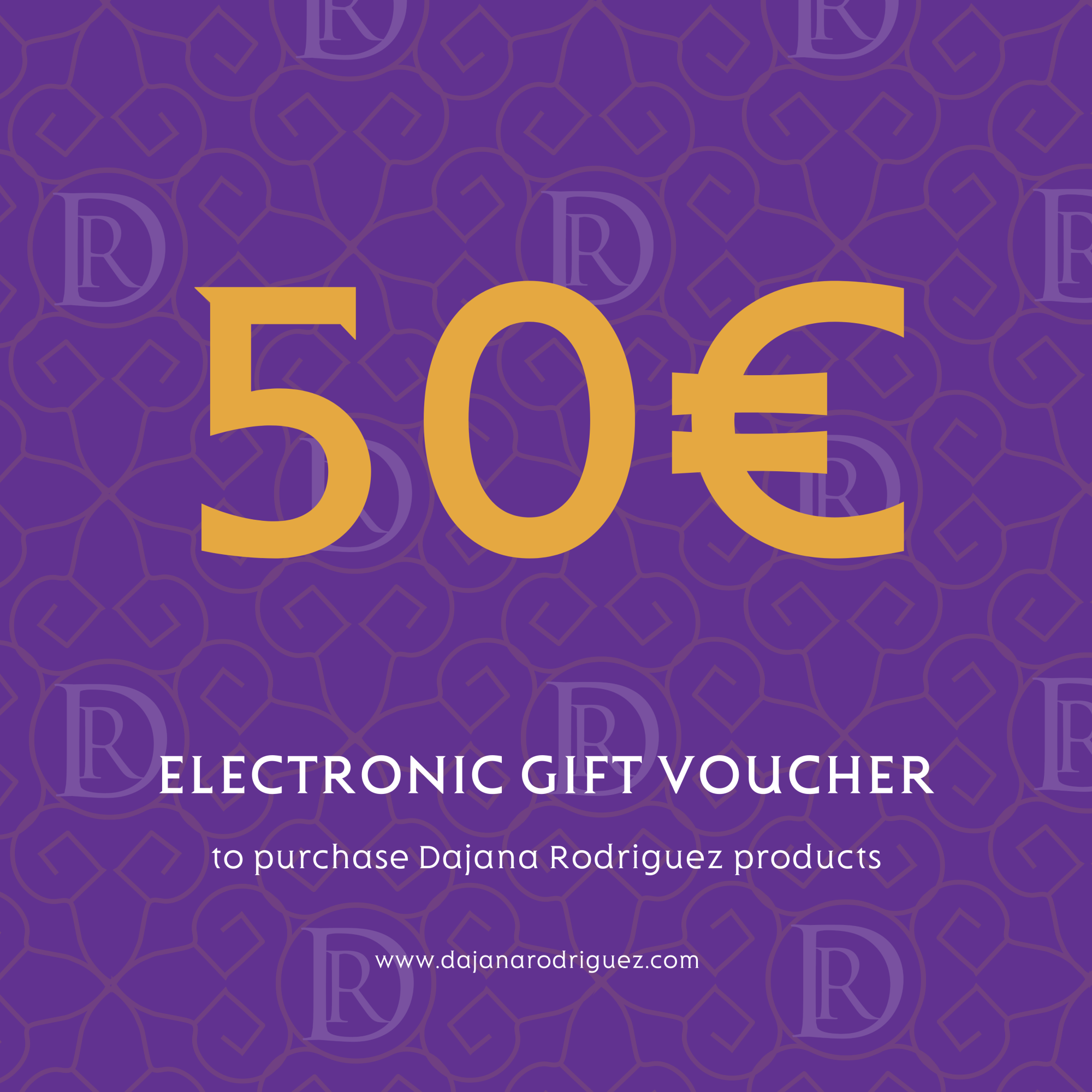 Electronic gift voucher for 50 €