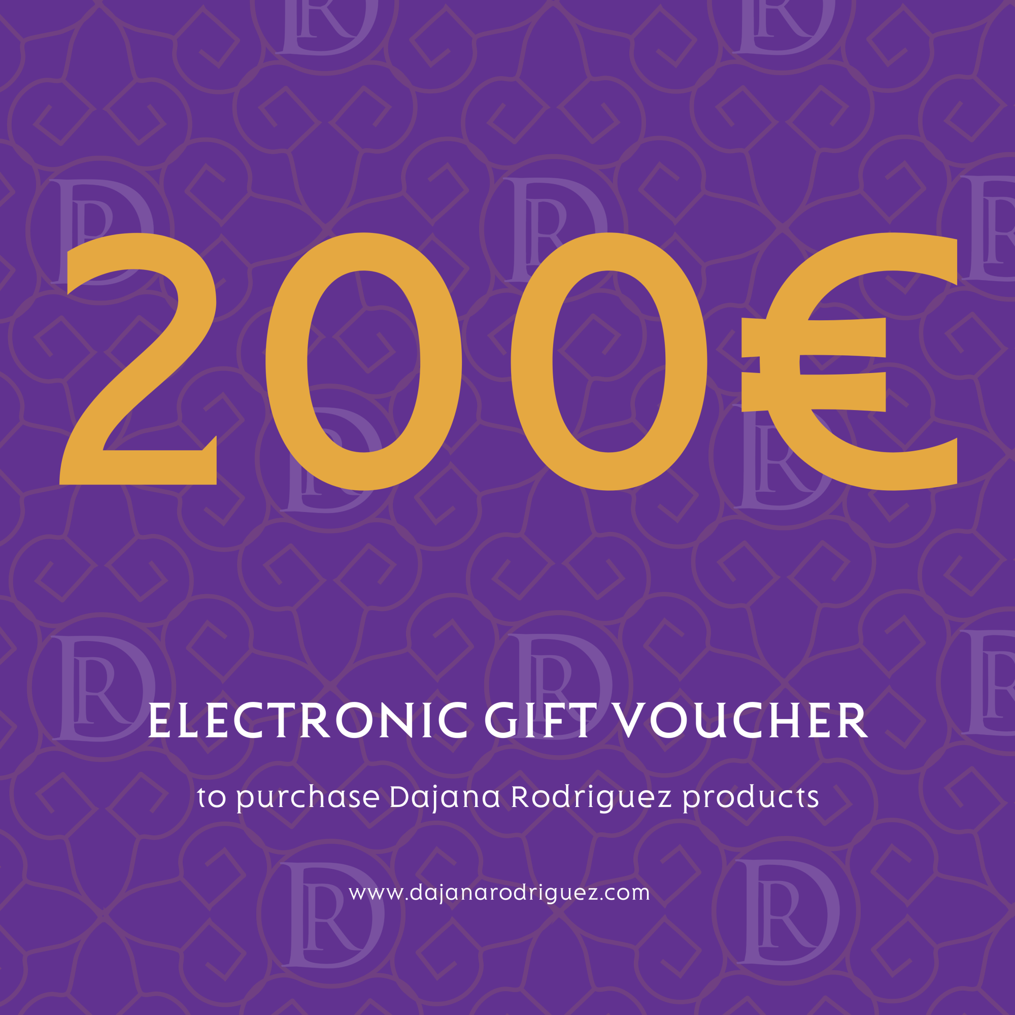 Electronic gift voucher for 200 €