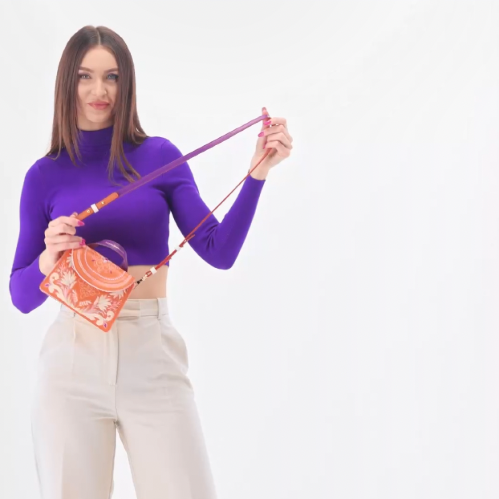 Popruh tenký Rio "TMAVOFIALOVÝ"