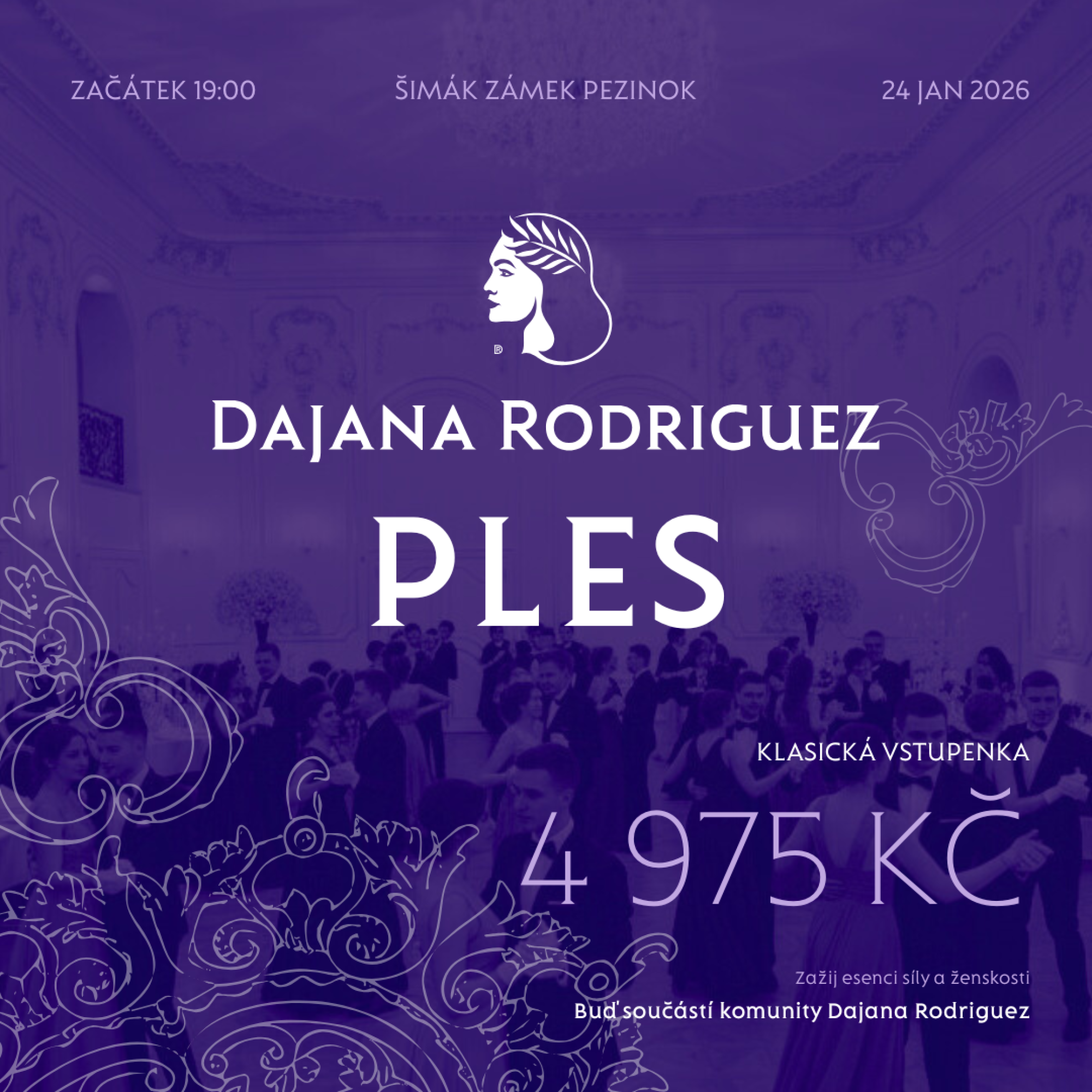 Klasická vstupenka na Ples Dajana Rodriguez