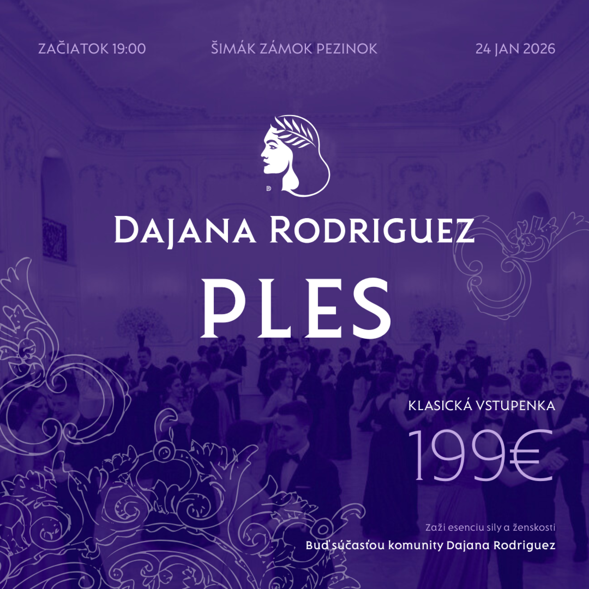 Klasická vstupenka na Ples Dajana Rodriguez