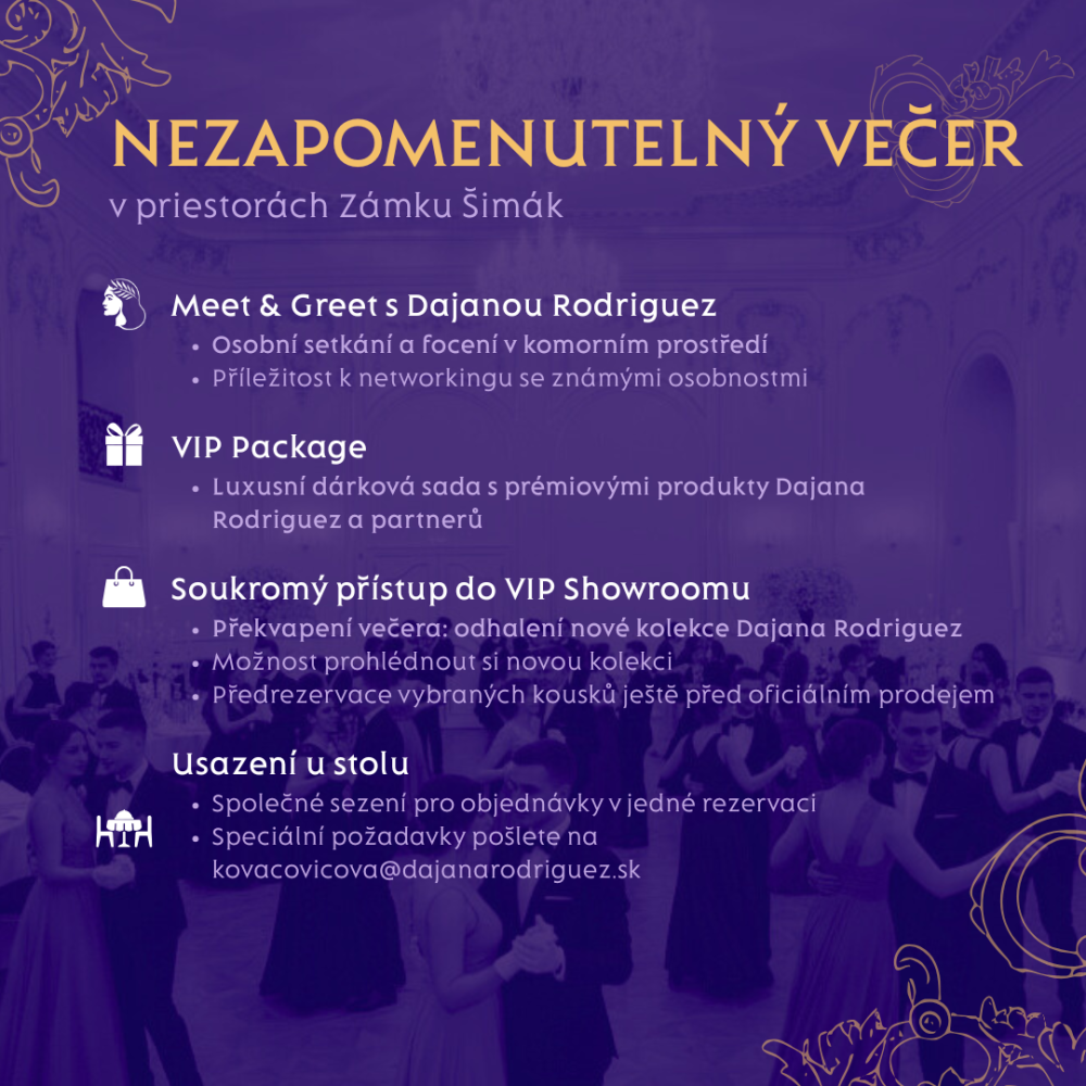 VIP vstupenka na Ples Dajana Rodriguez