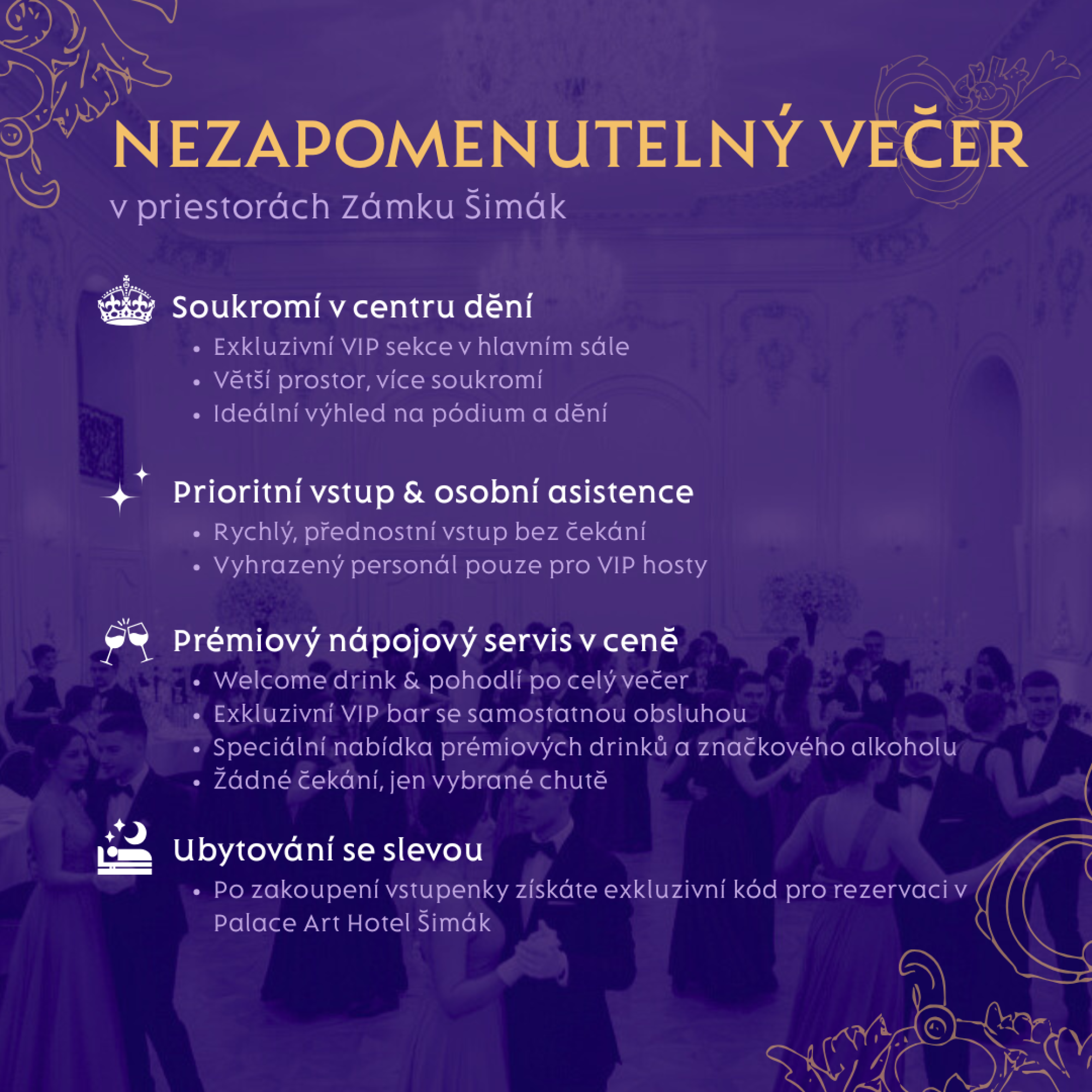 VIP vstupenka na Ples Dajana Rodriguez