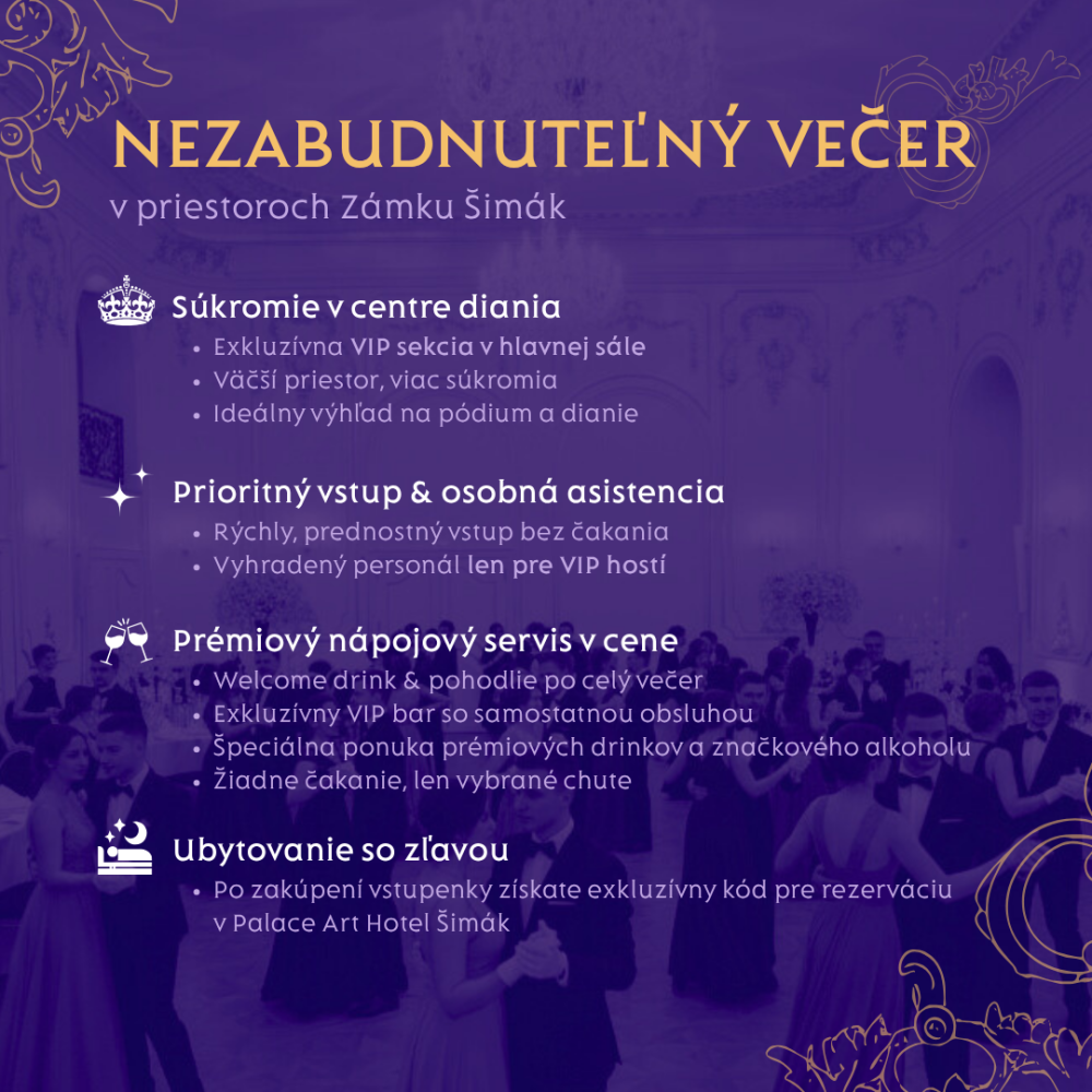 VIP vstupenka na Ples Dajana Rodriguez