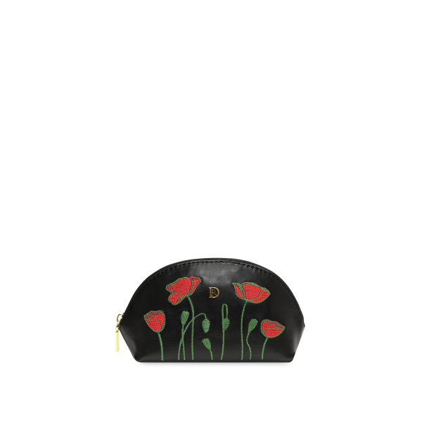 Cosmetic bag Poppies "BLACK"