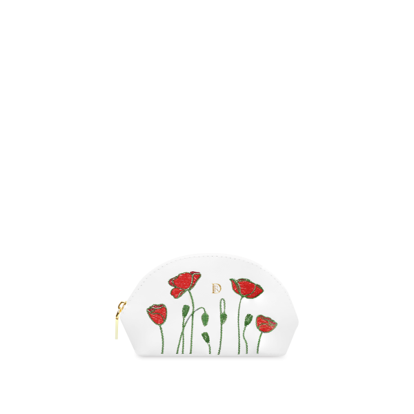 Cosmetic bag Poppies "WHITE"