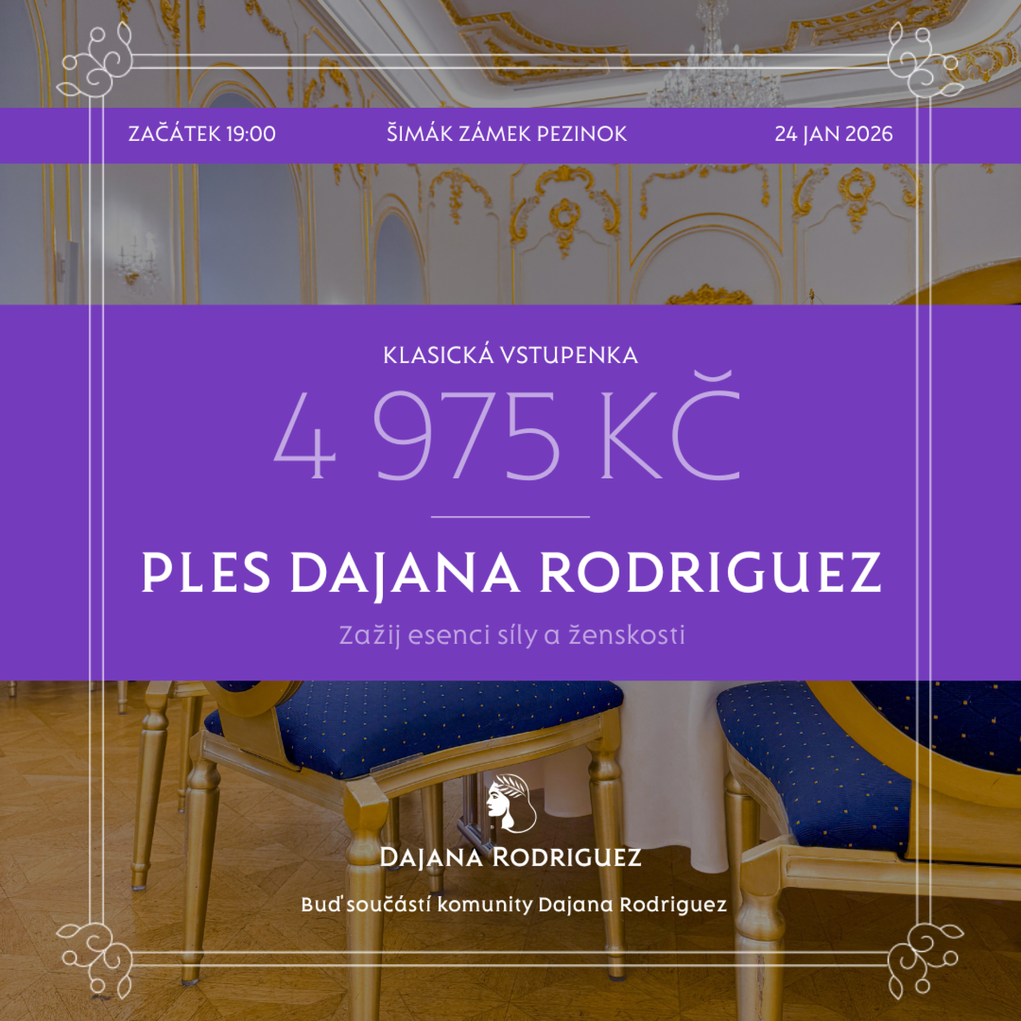 Klasická vstupenka na Ples Dajana Rodriguez