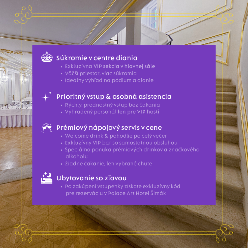 VIP vstupenka na Ples Dajana Rodriguez