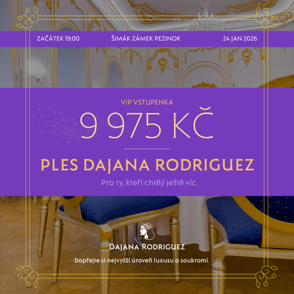 VIP vstupenka na Ples Dajana Rodriguez