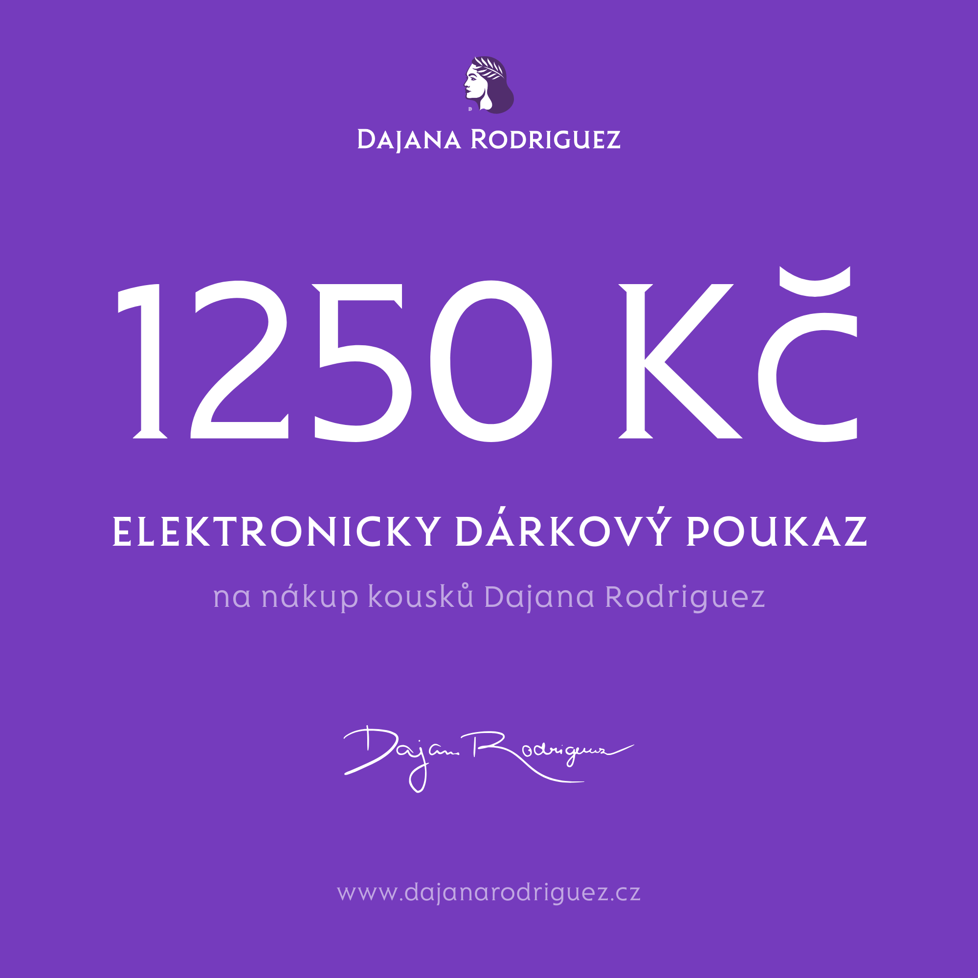 Elektronický dárkový poukaz na 1 250 Kč