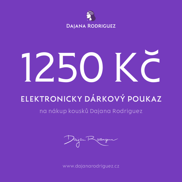 Elektronický dárkový poukaz na 1 250 Kč
