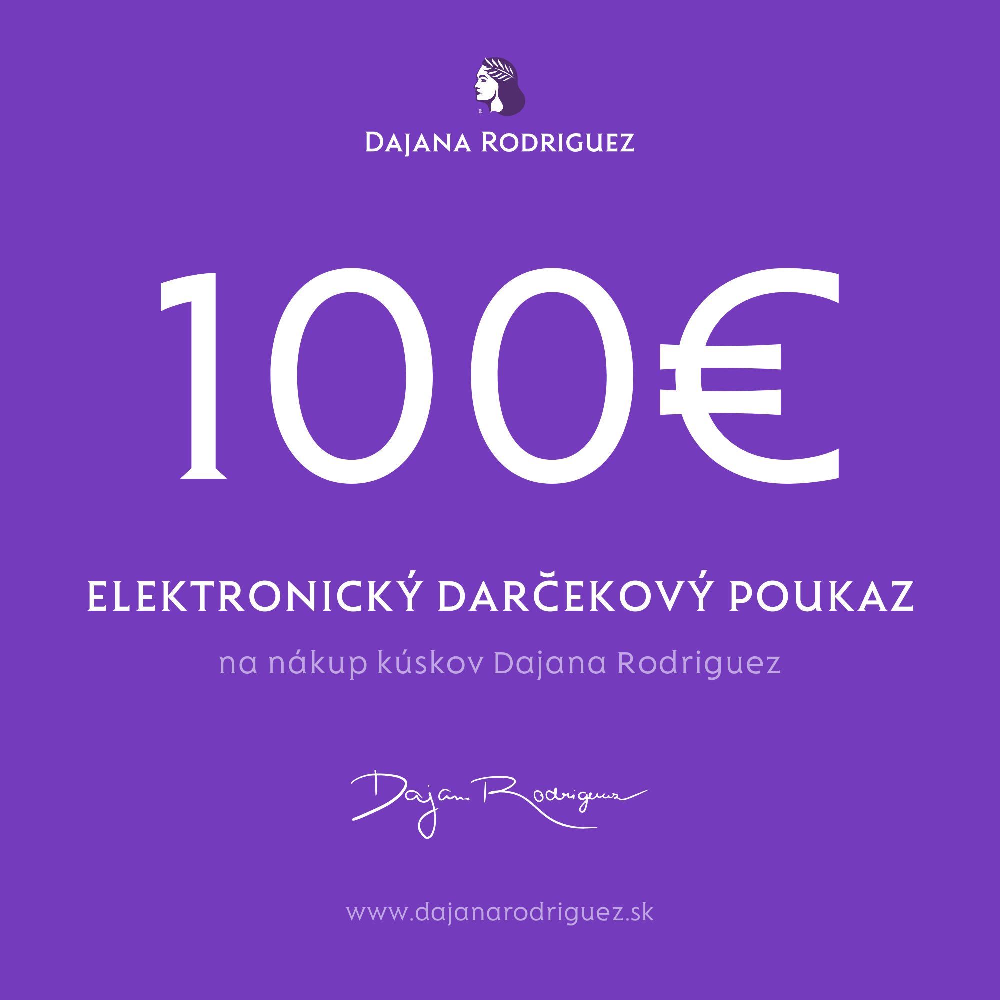 Elektronický darčekový poukaz na 100 €