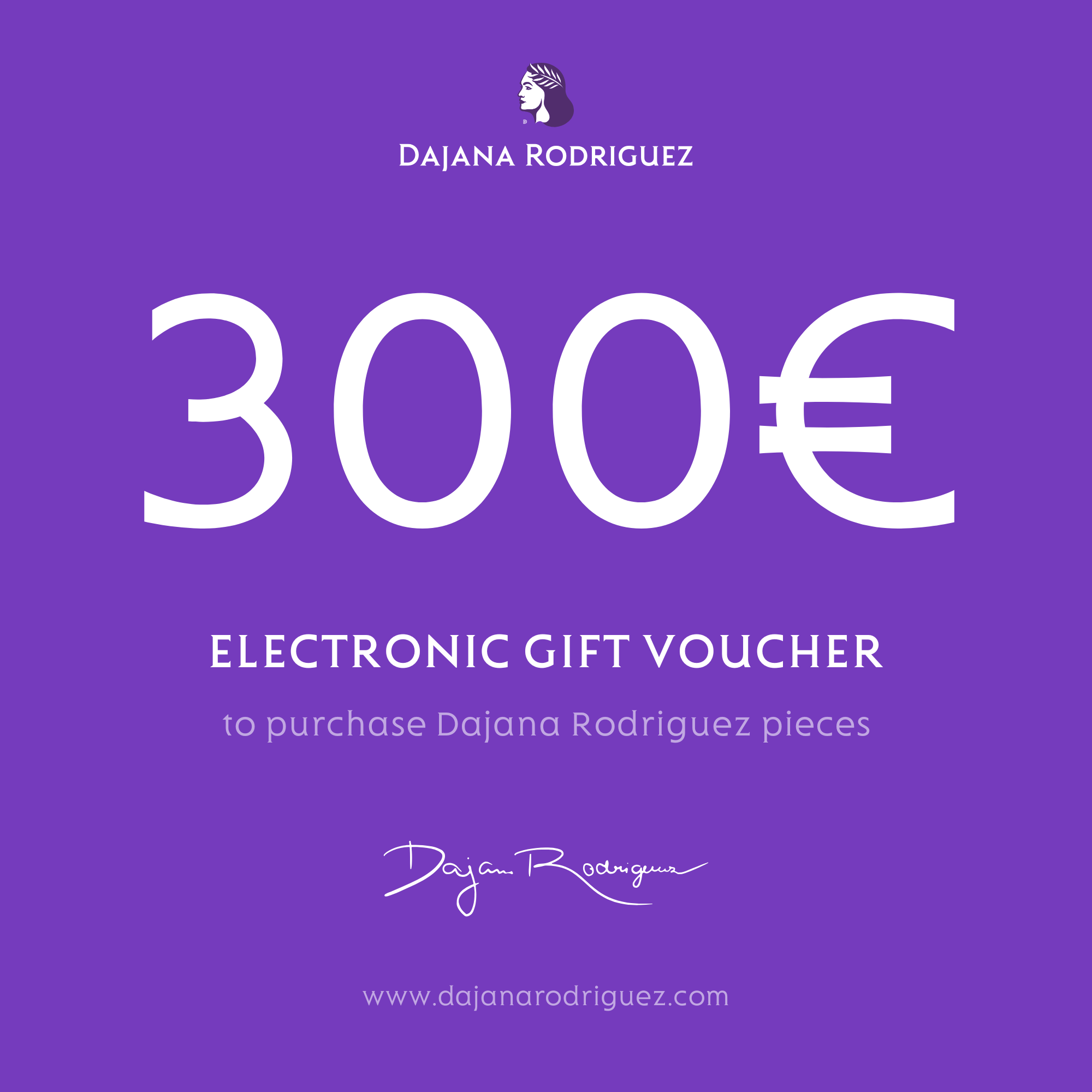 Electronic gift voucher for 300 €