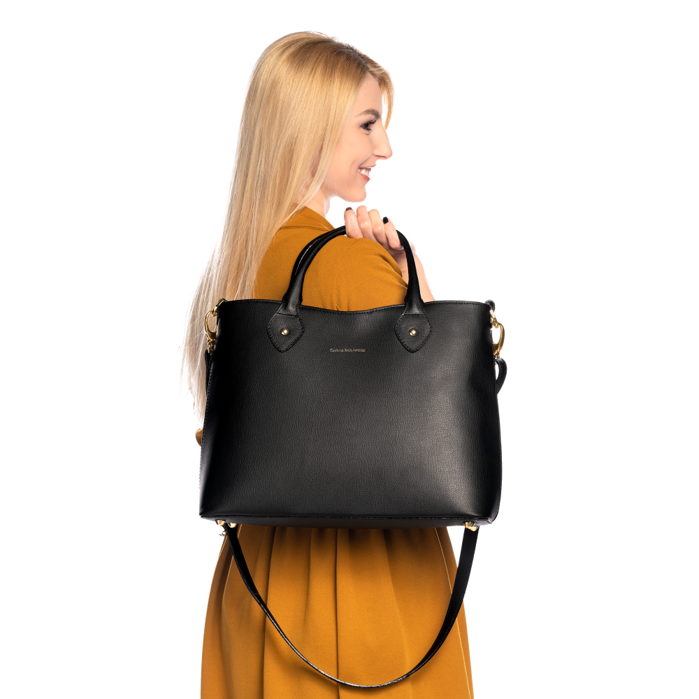 Clementine Medium Bohemian "NERO" Gold