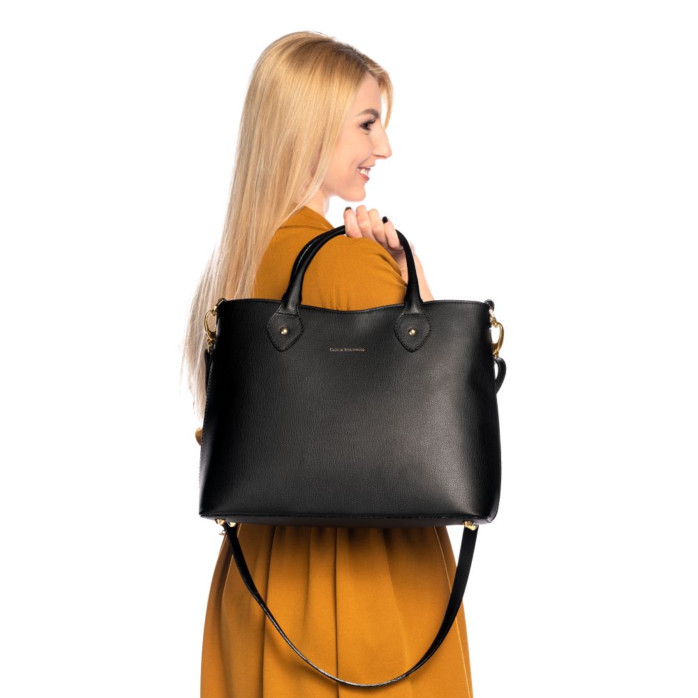 Clementine Medium Bohemian "NERO" Gold