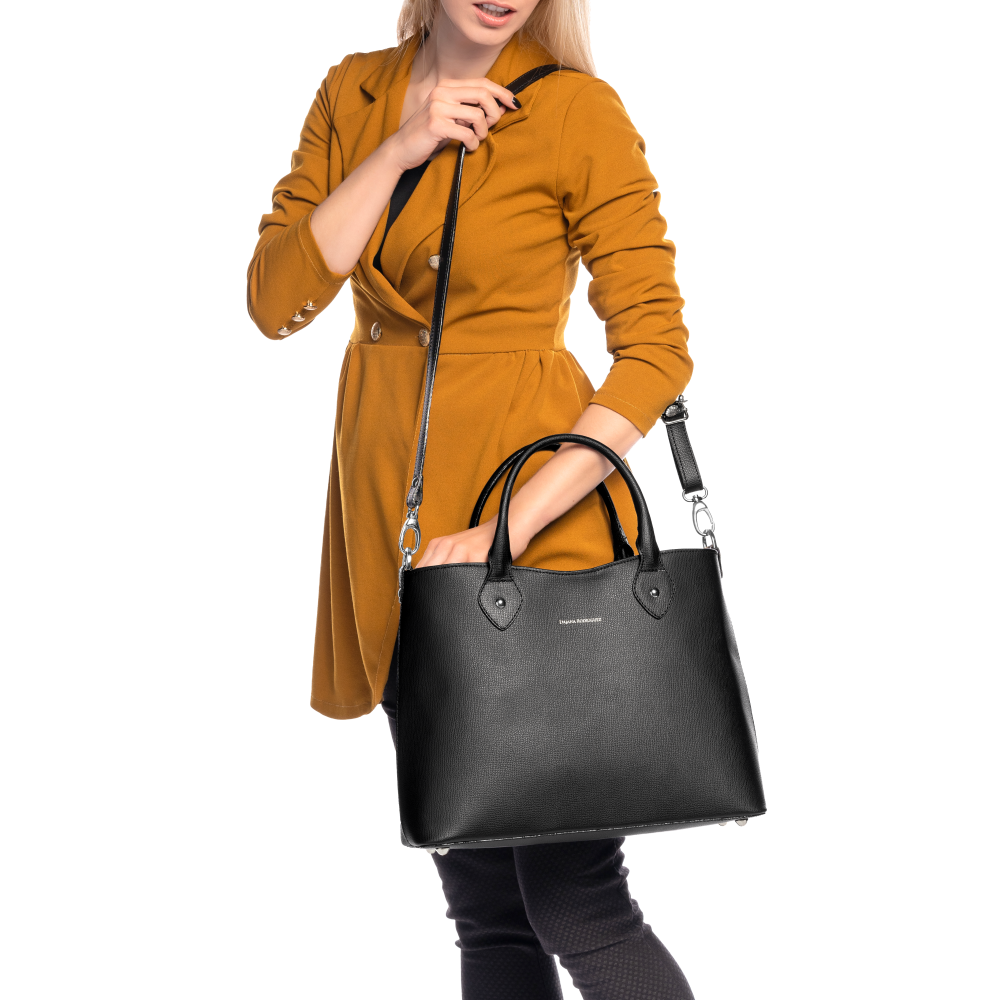 Clementine Medium Bohemian "NERO" Silver