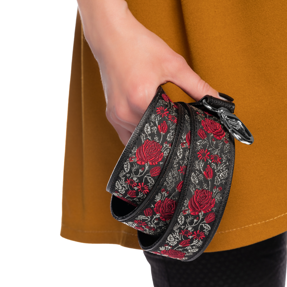 Popruh II Bohemian "NERO" Strieborná