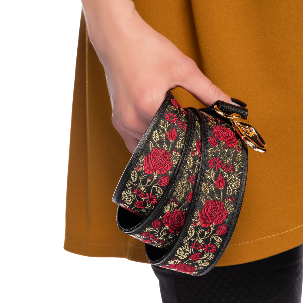 Popruh II Bohemian "NERO" Zlatá