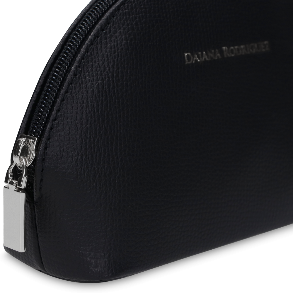 Cosmetic Bag Bohemian "NERO" Silver