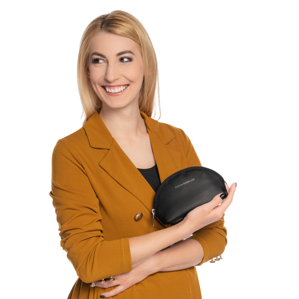 Cosmetic Bag Bohemian "NERO" Silver