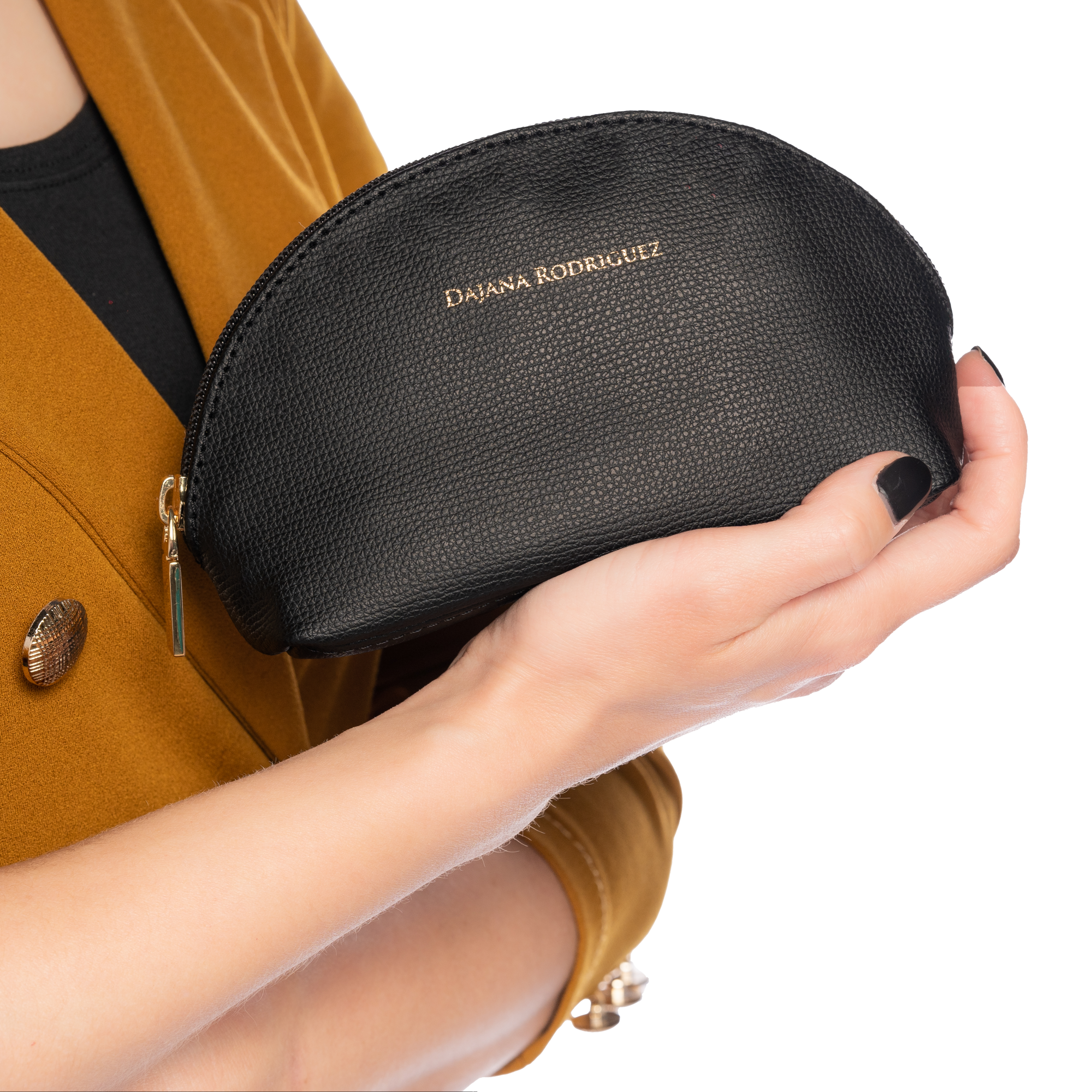 Cosmetic Bag Bohemian "NERO" Gold