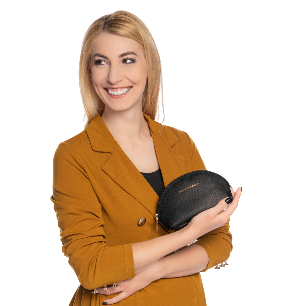 Cosmetic Bag Bohemian "NERO" Gold