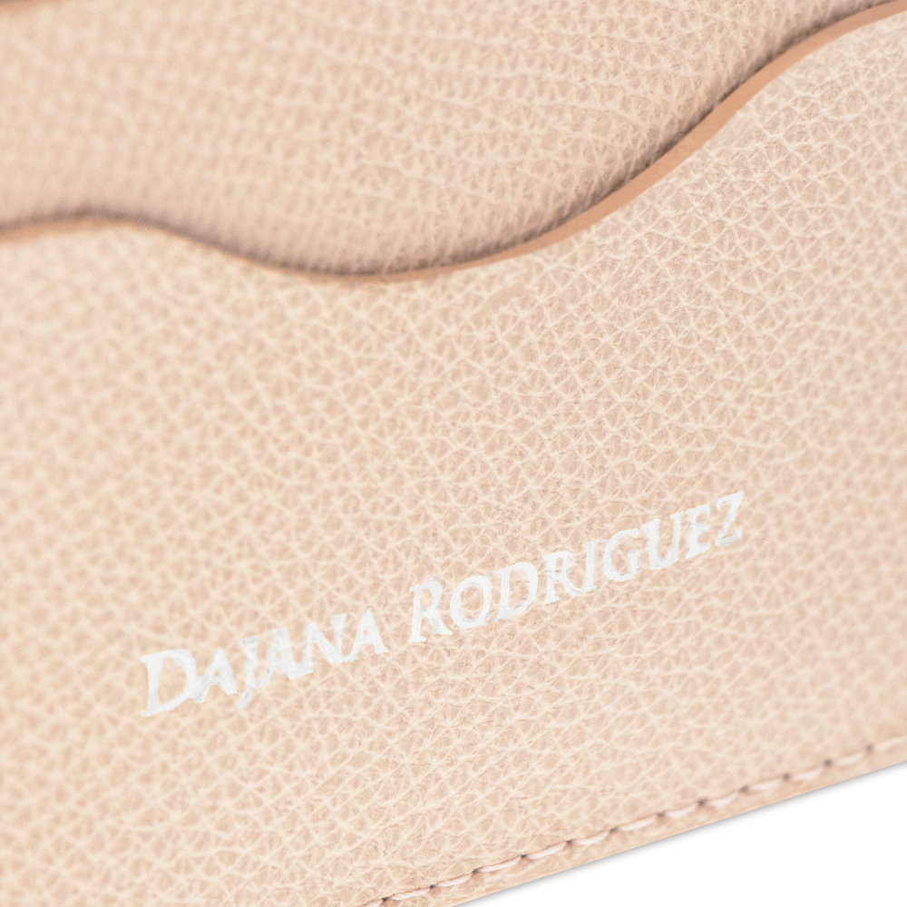 Slim Credit Cardholder Bohemian "NUDE" Strieborná