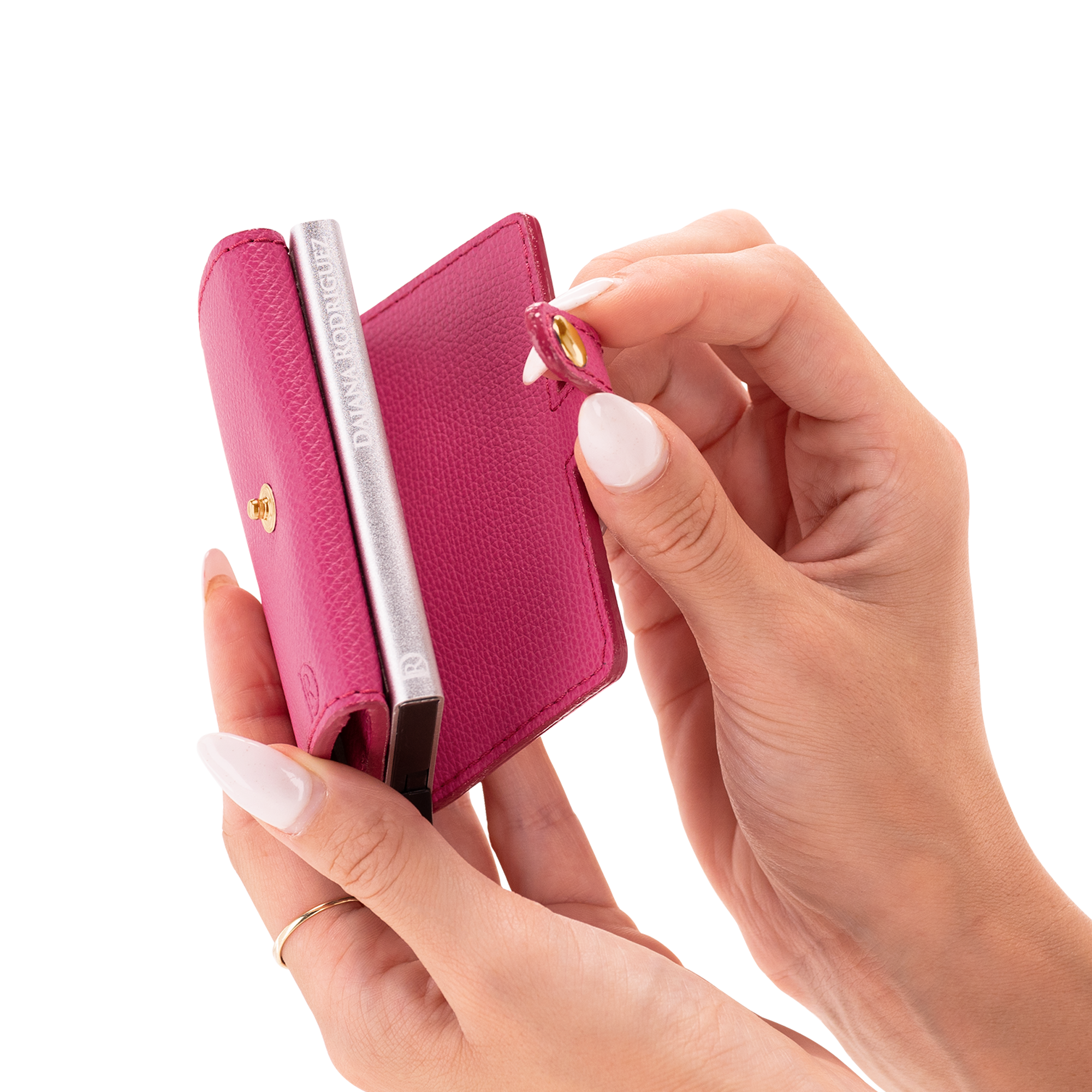 Cardholder Bohemian "FUCHSIA" Gold