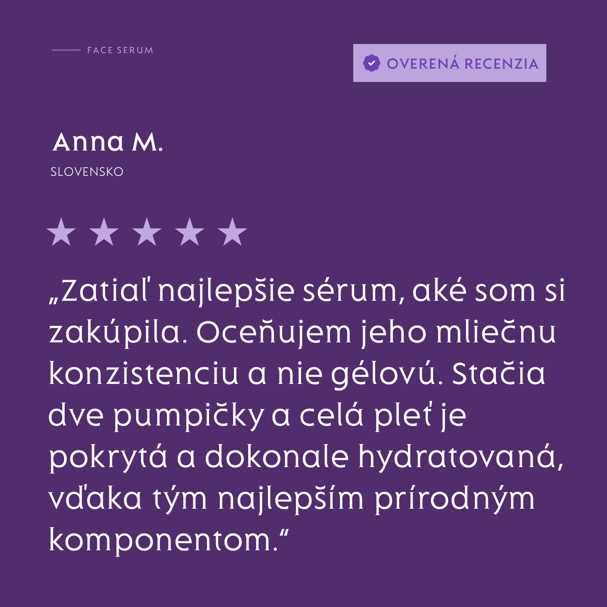 Pleťové sérum 30ml