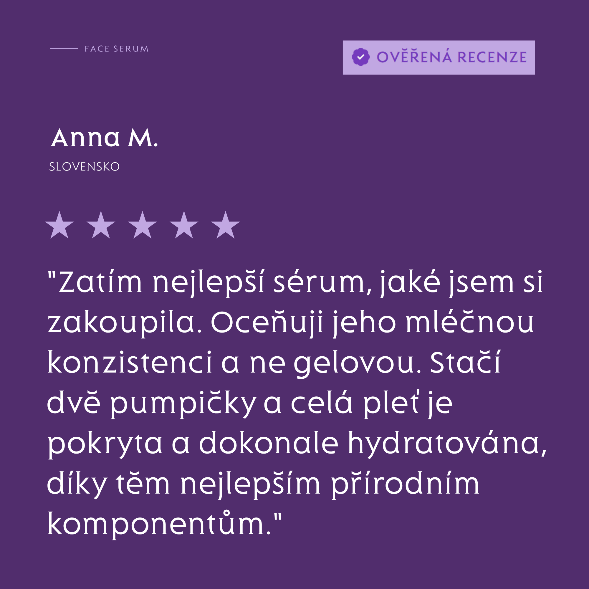 Pleťové sérum 30ml